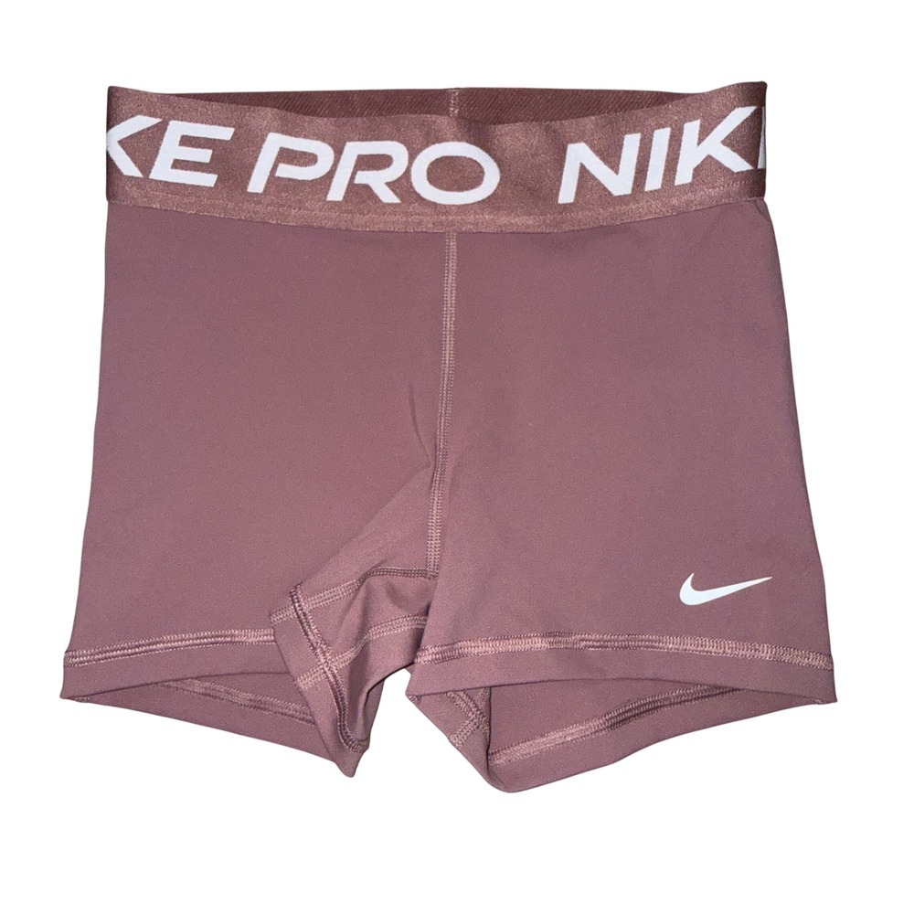 Nike Pro Shorts XS Mauve Dri-FIT 3in Compression Athletic Spandex Workout